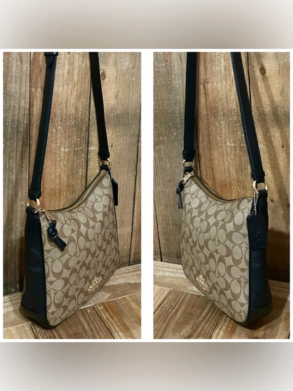 Coach. 5 Piece: Ellie File Bag with Free Sunglasses, Case, Wristlet & Dust Bag. - Picture 7 of 16